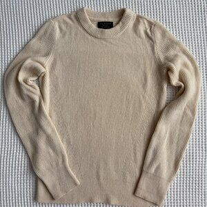 Rag & Bone 100% Cashmere Ribbed Sweater – Cream - Size S